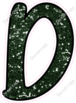 CUL 23.5" Individuals - Hunter Green Sparkle D