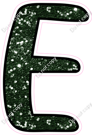 CUL 23.5" Individuals - Hunter Green Sparkle E