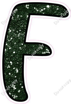 CUL 23.5" Individuals - Hunter Green Sparkle F