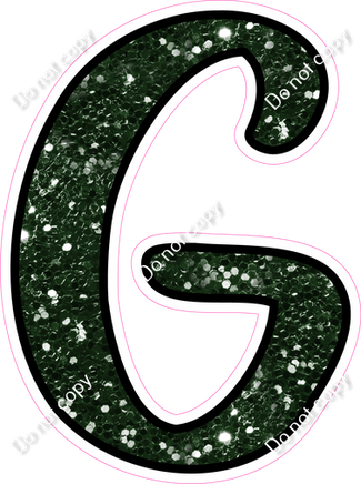 CUL 23.5" Individuals - Hunter Green Sparkle G