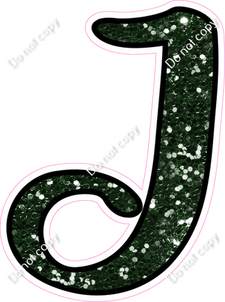 CUL 23.5" Individuals - Hunter Green Sparkle J