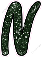 CUL 23.5" Individuals - Hunter Green Sparkle N