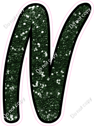 CUL 23.5" Individuals - Hunter Green Sparkle N