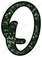 CUL 23.5" Individuals - Hunter Green Sparkle O