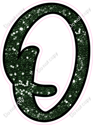 CUL 23.5" Individuals - Hunter Green Sparkle O