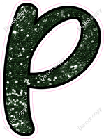 CUL 23.5" Individuals - Hunter Green Sparkle P