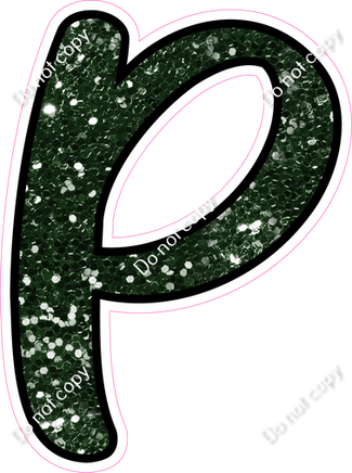 CUL 23.5" Individuals - Hunter Green Sparkle P