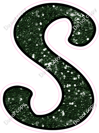 CUL 23.5" Individuals - Hunter Green Sparkle S