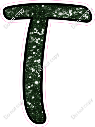 CUL 23.5" Individuals - Hunter Green Sparkle T