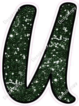 CUL 23.5" Individuals - Hunter Green Sparkle U