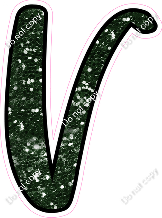 CUL 23.5" Individuals - Hunter Green Sparkle V