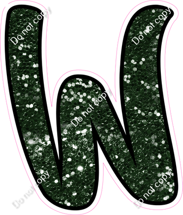 CUL 23.5" Individuals - Hunter Green Sparkle W