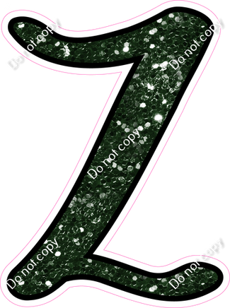 CUL 23.5" Individuals - Hunter Green Sparkle Z