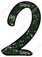 CUL 23.5" Individuals - Hunter Green Sparkle 2