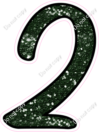 CUL 23.5" Individuals - Hunter Green Sparkle 2