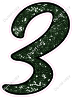 CUL 23.5" Individuals - Hunter Green Sparkle 3