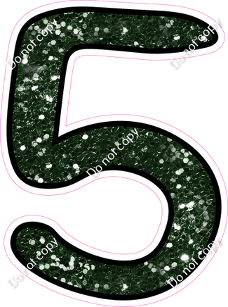 CUL 23.5" Individuals - Hunter Green Sparkle 5