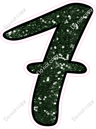 CUL 23.5" Individuals - Hunter Green Sparkle 7