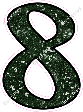 CUL 23.5" Individuals - Hunter Green Sparkle 8