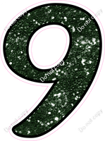 CUL 23.5" Individuals - Hunter Green Sparkle 9