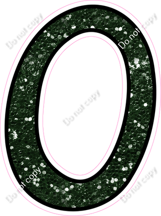 CUL 23.5" Individuals - Hunter Green Sparkle