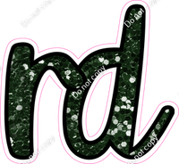 CUL 23.5" Individuals - Hunter Green Sparkle RD