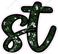 CUL 23.5" Individuals - Hunter Green Sparkle ST