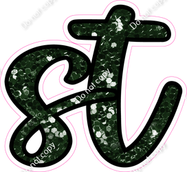 CUL 23.5" Individuals - Hunter Green Sparkle ST