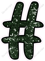 CUL 23.5" Individuals - Hunter Green Sparkle #