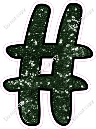 CUL 23.5" Individuals - Hunter Green Sparkle #