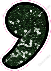 CUL 23.5" Individuals - Hunter Green Sparkle Apostrophe