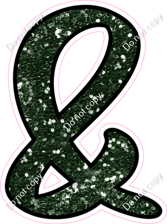 CUL 23.5" Individuals - Hunter Green Sparkle &