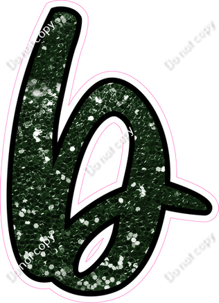 CUL 23.5" Individuals - Hunter Green Sparkle b