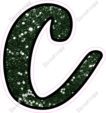 CUL 23.5" Individuals - Hunter Green Sparkle c