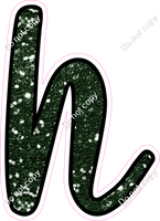 CUL 23.5" Individuals - Hunter Green Sparkle h