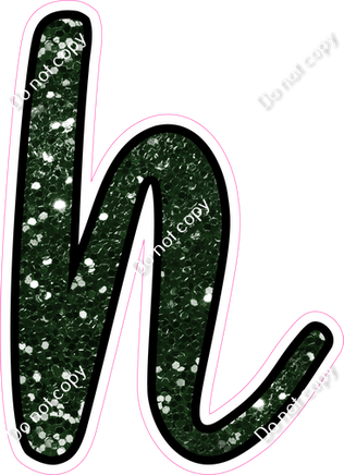 CUL 23.5" Individuals - Hunter Green Sparkle h