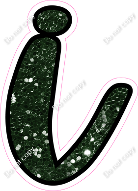 CUL 23.5" Individuals - Hunter Green Sparkle i