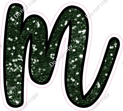 CUL 23.5" Individuals - Hunter Green Sparkle m