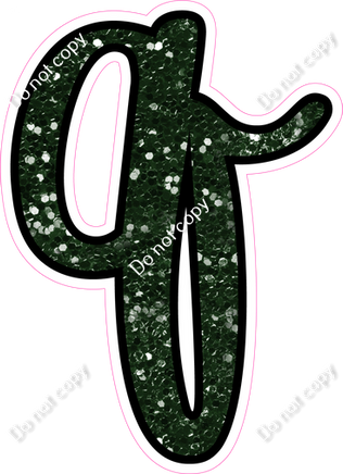 CUL 23.5" Individuals - Hunter Green Sparkle q