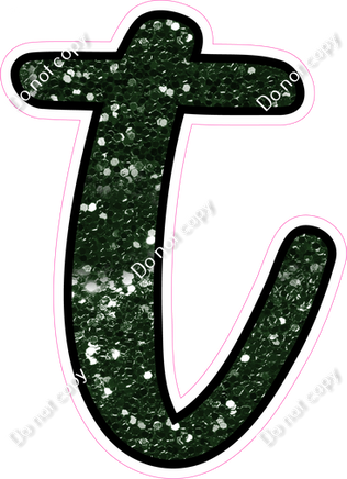 CUL 23.5" Individuals - Hunter Green Sparkle t