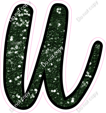 CUL 23.5" Individuals - Hunter Green Sparkle u