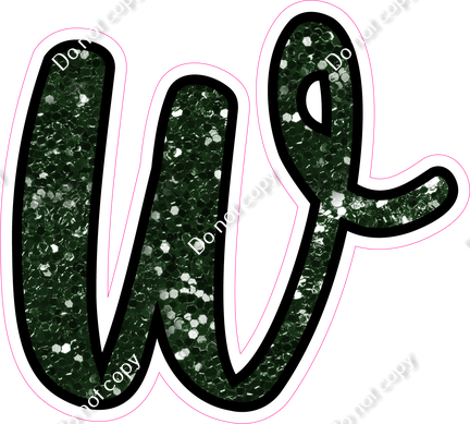 CUL 23.5" Individuals - Hunter Green Sparkle w