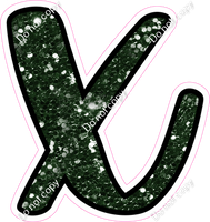 CUL 23.5" Individuals - Hunter Green Sparkle x