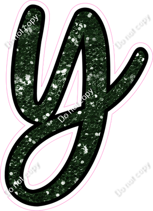 CUL 23.5" Individuals - Hunter Green Sparkle y