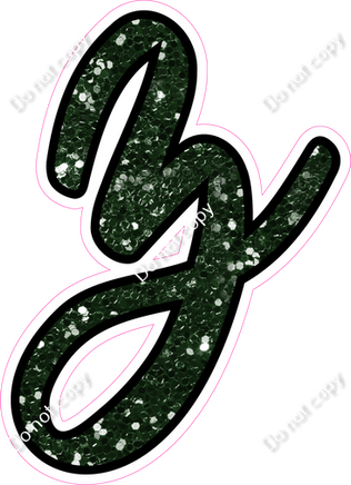 CUL 23.5" Individuals - Hunter Green Sparkle z