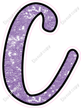 CUL 23.5" Individuals - Lavender Sparkle C