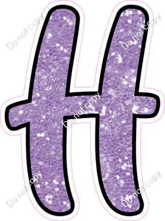 CUL 23.5" Individuals - Lavender Sparkle H