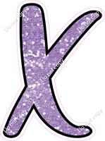 CUL 23.5" Individuals - Lavender Sparkle X