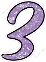 CUL 23.5" Individuals - Lavender Sparkle 3