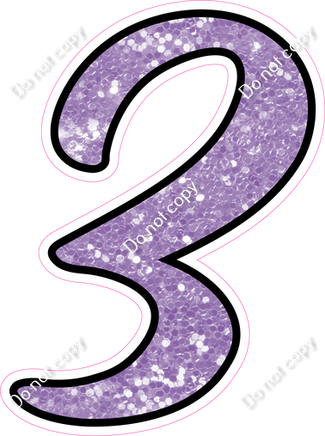 CUL 23.5" Individuals - Lavender Sparkle 3